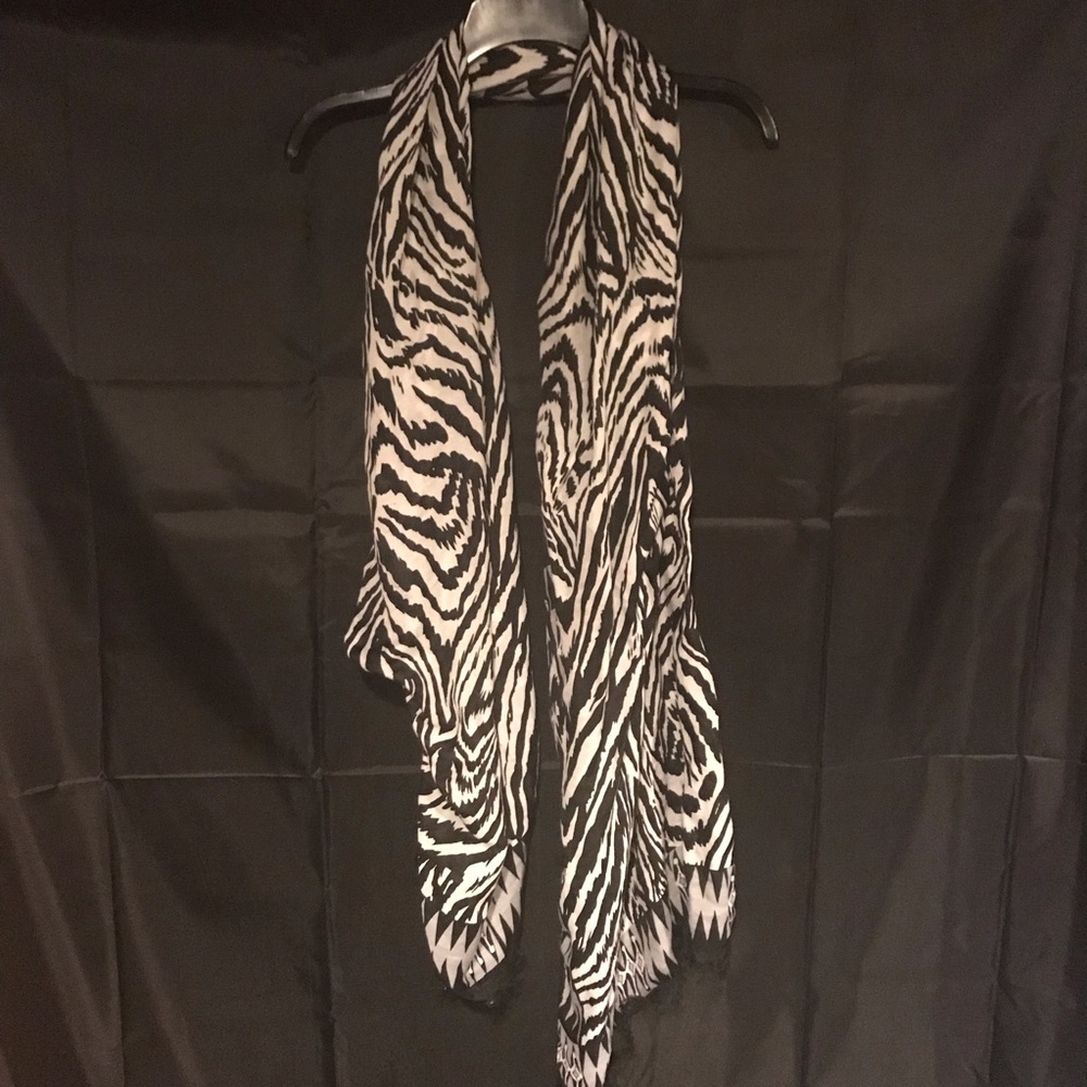Zebra print scarf